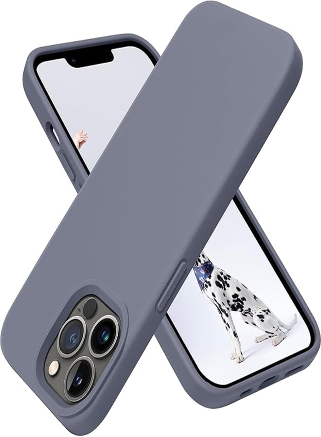 OTOFLY Designed for iPhone 13 Pro Max Case, Silicone Shockproof Slim Thin Phone Case for iPhone 13 Pro Max 6.7 inch (Lavender)